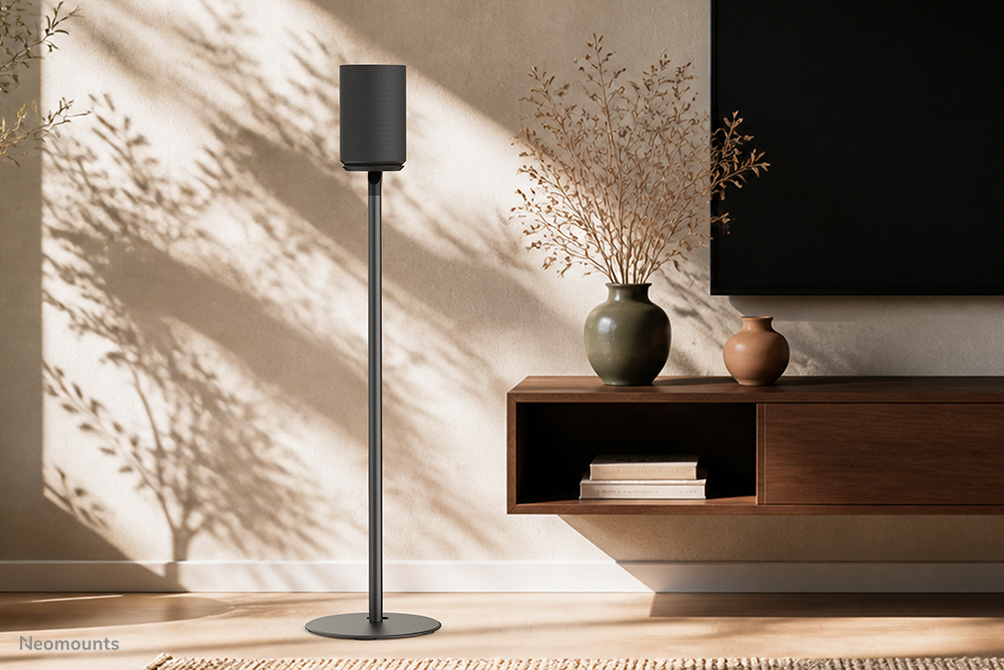 Neomounts FL45-721BL1 Vloerstandaard voor Sonos Era 100 - 85 cm hoogte - zwart